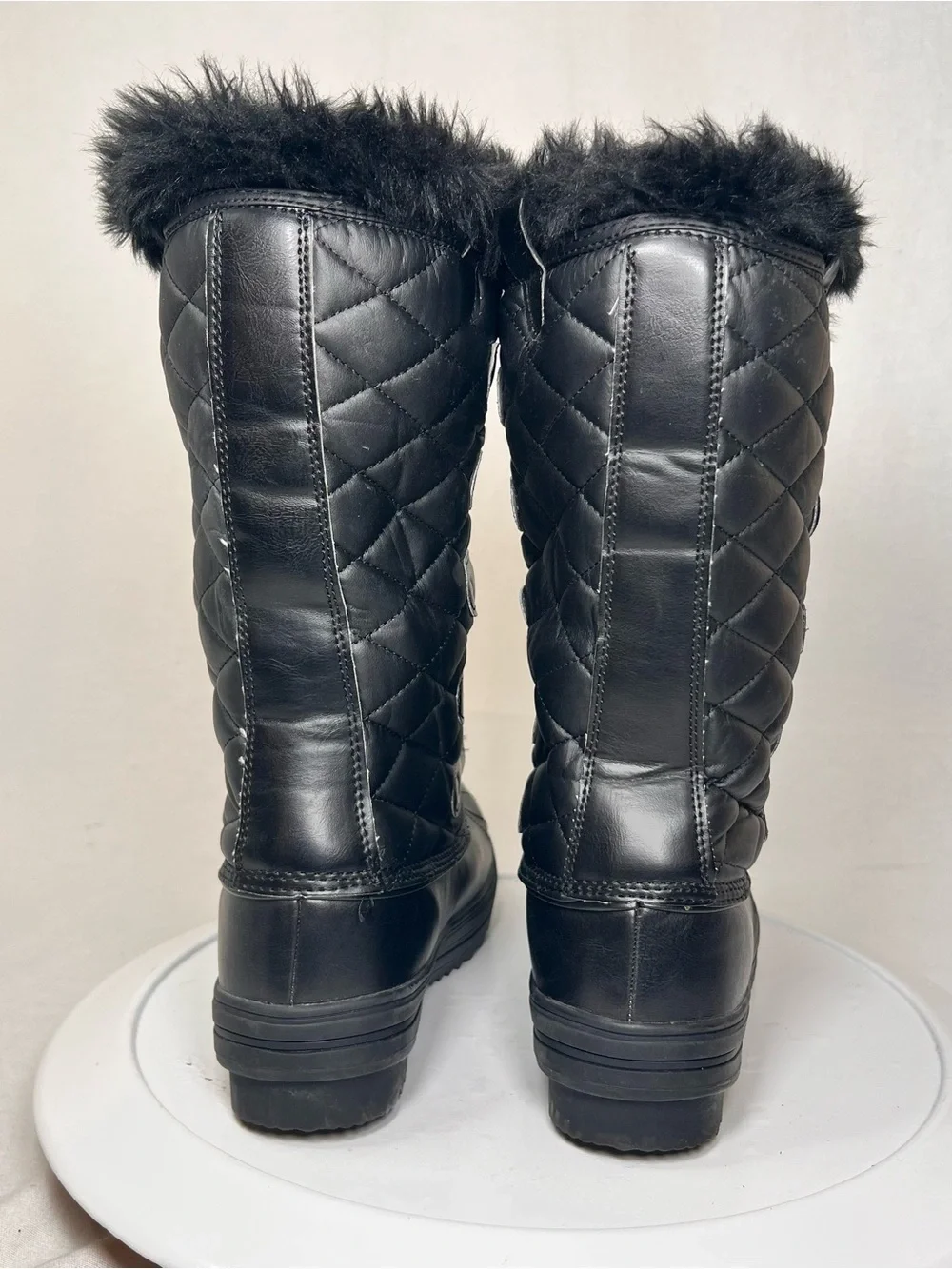 POLAR Hiking Duck Winter Walking Mid Calf Muck Thermal Quilted Boots Women’s 11